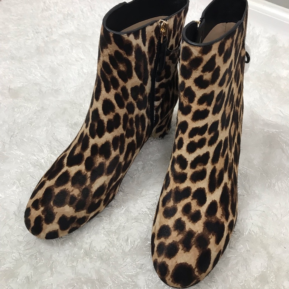 Tory Burch Leopard Print Leila Booties